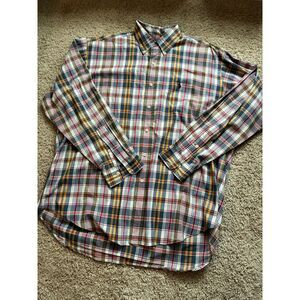 Ralph Lauren Blake Plaid Button-Down Shirt - Men's Large - Excellent Condition
